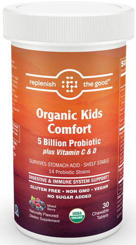 Replenish The Good Kids Organic Probiotic Chewable Tablets